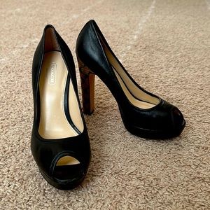 Coach black high heels